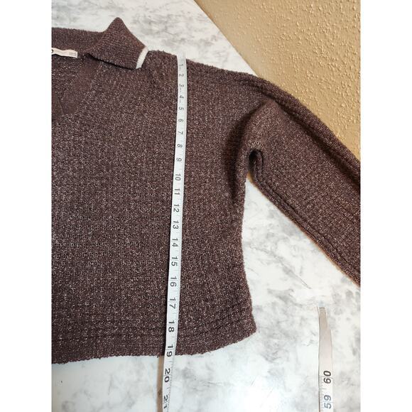 So Good For Life Women's Brown Stretch‎ V-Neck Long Sleeve Sweater Size Large - Picture 6 of 6